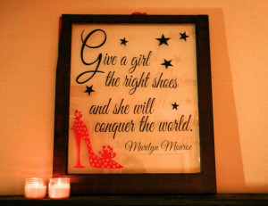 Vintage Window Marilyn Monroe Quote Shoes by MorningWoodStudio, $105 ...