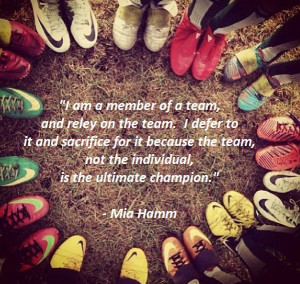 Soccer Player Mia Hamm Quote