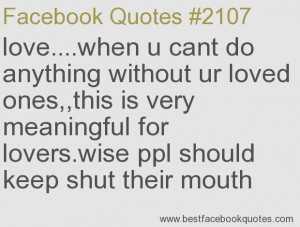 ... should keep shut their mouth-Best Facebook Quotes, Facebook Sayings