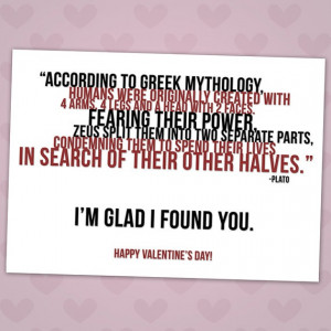 Greek Mythology Valentine's Day Card by Rubybirdie on Etsy, $4.00