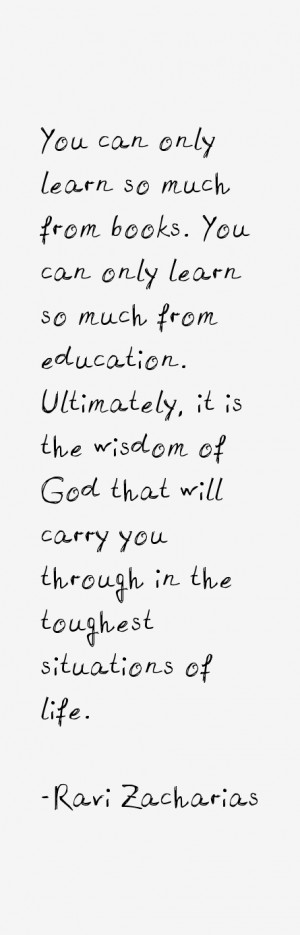 You can only learn so much from books. You can only learn so much from ...