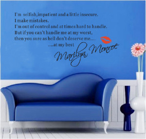 marilyn monroe religious wall decals quotes