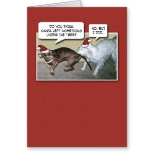 Funny Dog Christmas Card...