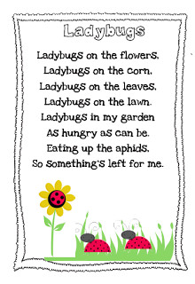 Ladybug Poem Freebie