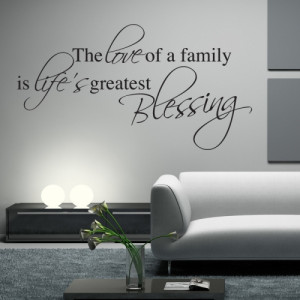 Family Blessing Wall Sticker - Wall Quotes