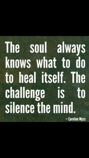 Healing the soul