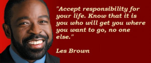 LES BROWN QUOTE RED