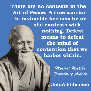 ... Defeat means to defeat the mind of contention that we harbor within