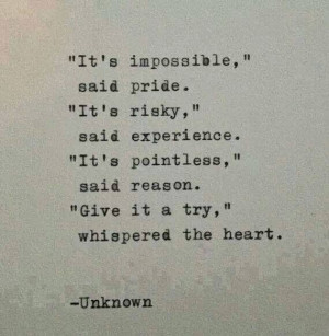 inspirational quotes its impossible said pride