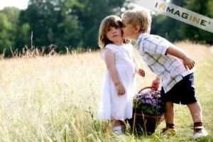 Cute Kissing Kids