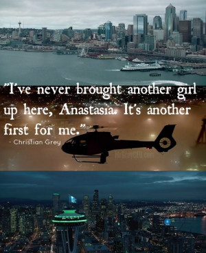 Fifty Shades Second Trailer Skyline Stills with Quote
