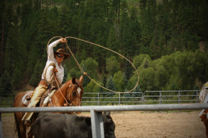 dude ranch vacation, cowgirl camp, roping, cattle work, horseback ...