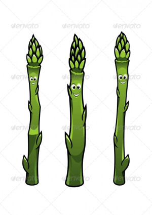 Cartoon Asparagus