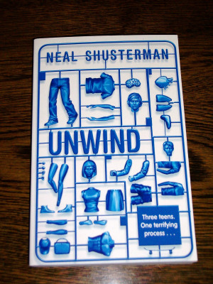 love the book cover of Unwind by Neal Shusterman! It’s the version ...