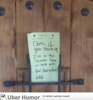 Showed up late to my friends house before class…what a good guy