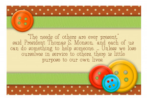 September Visiting Teaching- LDS