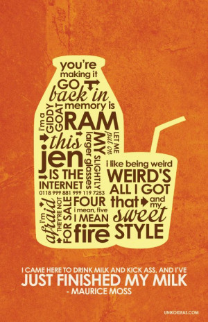 the it crowd moss inspired quote poster by outnerdme on etsy