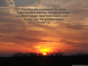 creation of the world God’s invisible qualities—his eternal power ...