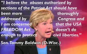 Sen. Tammy Baldwin (Wisc.) was the only Democrat voting against the ...
