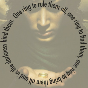 Lord of the rings quote!