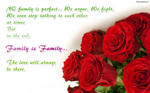 family reunion quotes wallpaper which says no family is perfect we ...