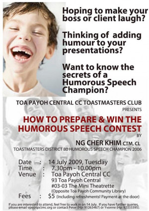 Sltm Humorous Speech Contest