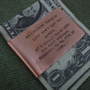 Copper Money Clip Steve Jobs Quote by thenay on Etsy, $30.00