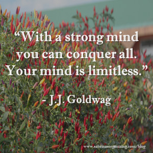 Strong Mind Quote from JJ Goldwag