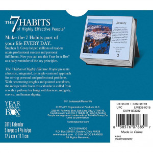 ... Quotes >The 7 Habits of Highly Effective People Desk Calendar
