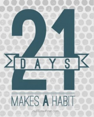 21 Days to Make or Break a Habit #nutritionwithnat #habit #21days