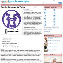 Related to Astrological Personality Traits Gemini