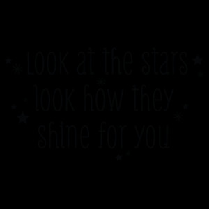 Look At The Stars Wall Quotes™ Decal