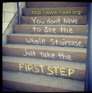 for any goal try to visualize your goal as a staircase of necessary ...