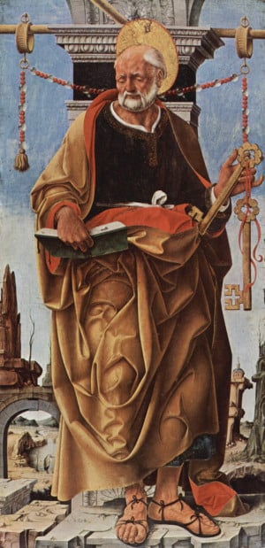 Francesco del Cossa : Hl. Petrus mit Schlüssel, 1473