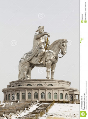 Genghis Khan Statue Horse
