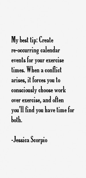 my best tip create re occurring calendar events for your exercise