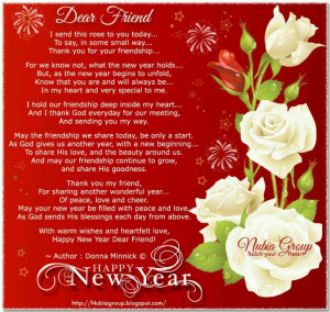 Dear Friend...Happy New Year!