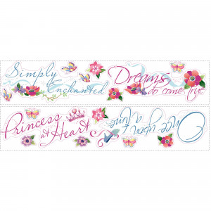 ... Designs Princess Quotes Peel and Stick Wall Decal Us Only - RMK1521SCS