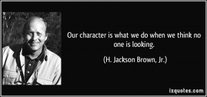 And our progress is determined by those actions or inactions.