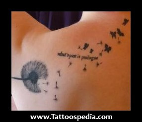 Dandelion Tattoos With Quotes