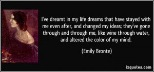 in my life dreams that have stayed with me even after, and changed my ...
