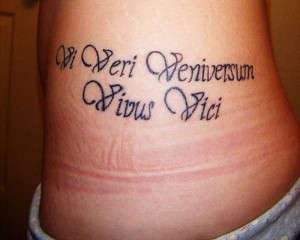 Waist Quote Tattoo