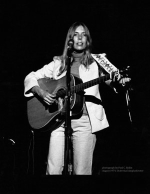 English: Joni Mitchell performing in concert photo by Paul C Babin ...