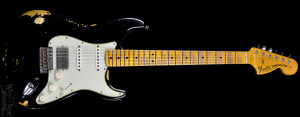 fender 1969 limited edition hss stratocaster heavy relic black over