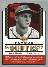 Newly Listed 2004 Upper Deck Famous Quotes #14 Stan Musial - NM-MT
