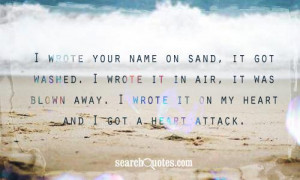 Heart In Sand With Quote Heart sand quotes