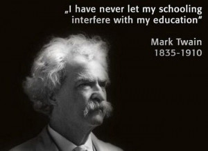 Mark Twain Education Quotes picture