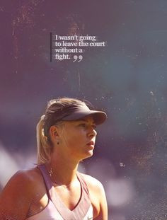 Maria Sharapova - May you take back the court in 2014. More
