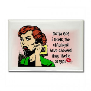 1950S Gifts > 1950S Magnets > Sarcastic Retro Mom Rectangle Magnet