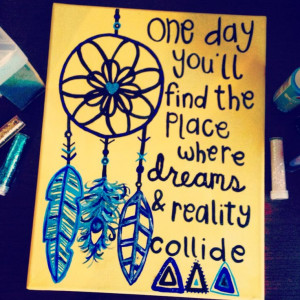 Dream catcher canvas painting. I want one!!!